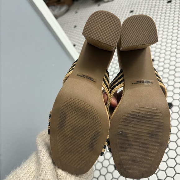 DV dolce vita haady straw heeled sandal size 8 - Picture 3 of 8